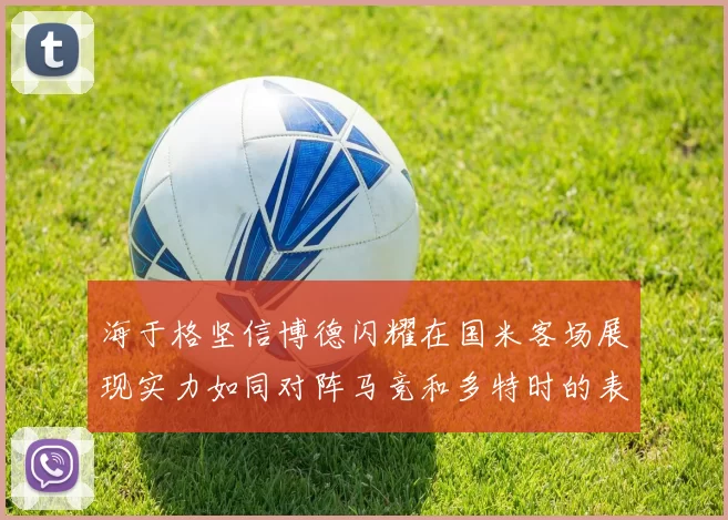 海于格坚信博德闪耀在国米客场展现实力如同对阵马竞和多特时的表现